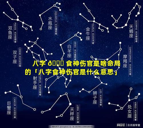 八字 🍁 食神伤官是啥命局的「八字食神伤官是什么意思」